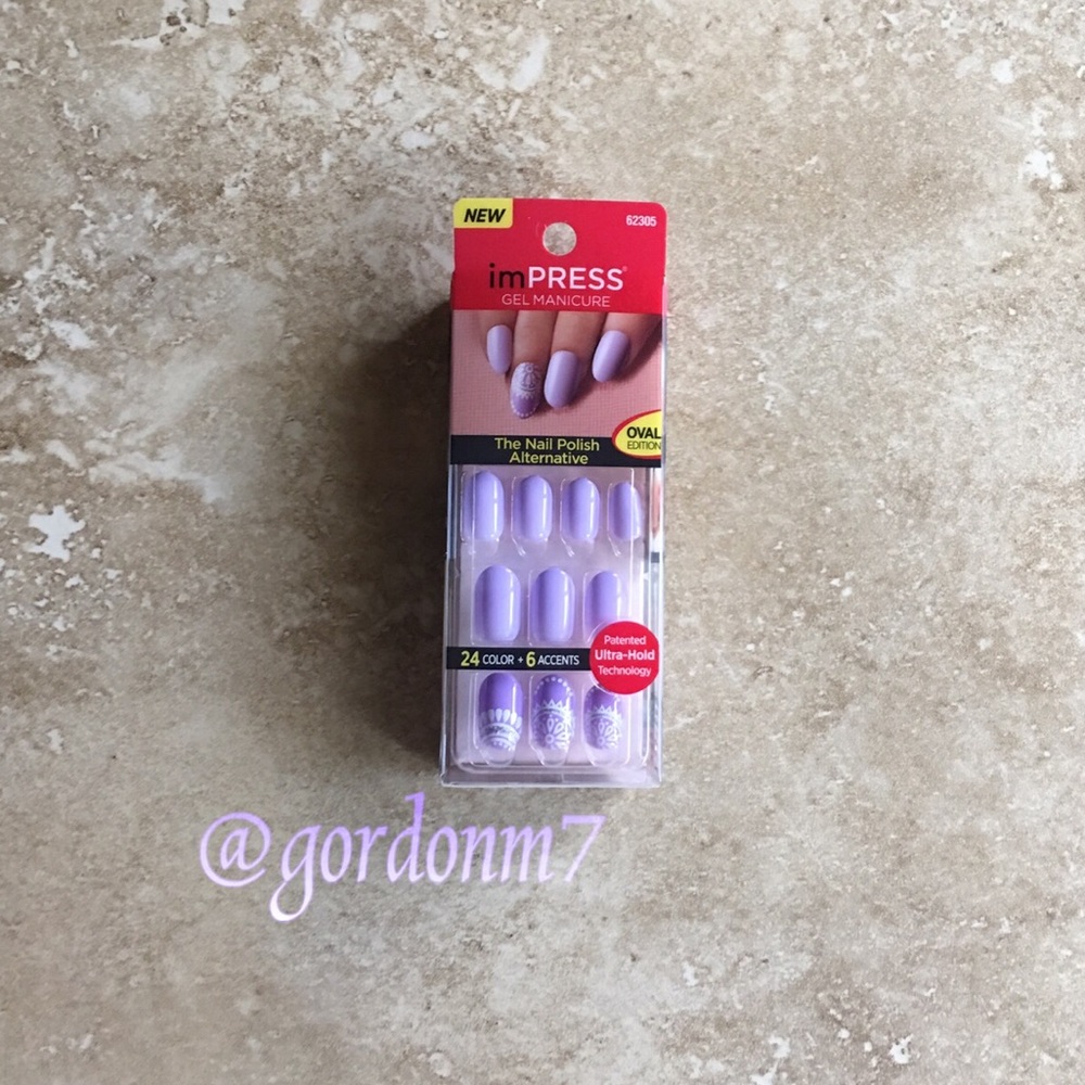 NEW imPRESS Black Press-on Nails in Harlem Shake